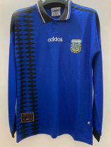 1994 Argentina Away Long Sleeve Retro Soccer Jersey