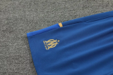 24-25 Marseille Blue Training Short Suit (100%Cotton)纯棉