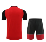 24-25 ACM Red Training Short Suit (100%Cotton)纯棉