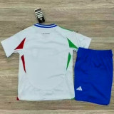 2024 Italy European Cup Away Kids Soccer Jersey
