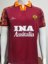 1998-1999 Roma Home Retro Soccer Jersey