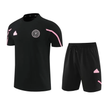 24-25 Inter Miami Black Training Short Suit (100%Cotton)纯棉