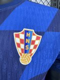 2024 Croatia European Cup Away Player Version Soccer Jersey