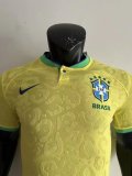 22-23 Brazil Home Player Version Soccer Jersey