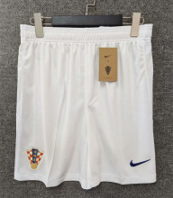 24-25 Croatia Home White Shorts Pants