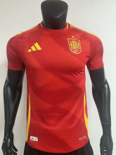 2024 Spain European Cup Home Player Version Soccer Jersey