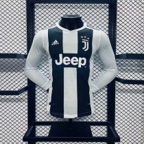 2018-2019 JUV Home Long sleeves Player Version Soccer Jersey