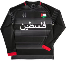 2023 Palestine Long sleeves Fans Version Soccer Jersey