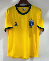 1982 Brazil Home Yellow Retro Soccer Jersey