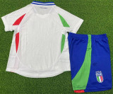 2024 Italy European Cup Away Player Version Kids Soccer Jersey