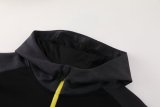 24-25 Dortmund Black Hoodie Jacket Tracksuit