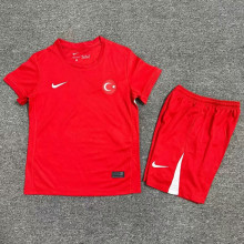 2024 Turkey European Cup Away Kids Soccer Jersey