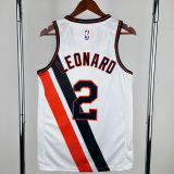 2019-20 Clippers LEONARD #2 White City Edition Top Quality Hot Pressing NBA Jersey