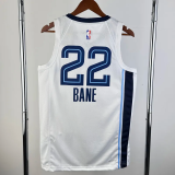 22-23 Grizzlies BANE #22 White City Edition Home Top Quality Hot Pressing NBA Jersey