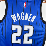 22-23 Magic WAGHER #22 Royal blue Top Quality Hot Pressing NBA Jersey (Trapeze Edition)