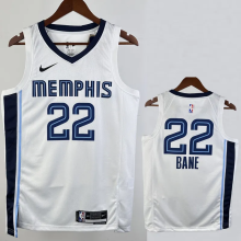 22-23 Grizzlies BANE #22 White City Edition Home Top Quality Hot Pressing NBA Jersey