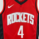 22-23 ROCKETS GREEN #4 Red Away Top Quality Hot Pressing NBA Jersey