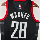 23-24 Rockets WAGNER #28 Black Top Quality Hot Pressing NBA Jersey (Trapeze Edition)