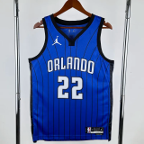 22-23 Magic WAGHER #22 Royal blue Top Quality Hot Pressing NBA Jersey (Trapeze Edition)