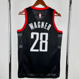 23-24 Rockets WAGNER #28 Black Top Quality Hot Pressing NBA Jersey (Trapeze Edition)