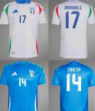 2024 Italy European Cup Home Women Fans Soccer Jersey