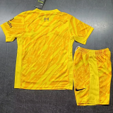 24-25 LIV Yellow GoalKeeper Kids Soccer Jersey