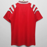 1996 Turkey Red Retro Soccer Jersey