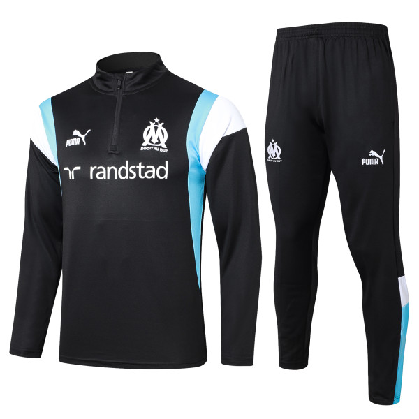 23-24 Marseille High Quality Half Pull Tracksuit