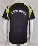 1995-1996 Dortmund Away Black Retro Soccer Jersey