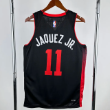 23-24 HEAT JAQUEZ JR. #11 Black City Edition Top Quality Hot Pressing NBA Jersey
