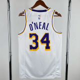 22-23 LAKERS O'NEAL #34 White Top Quality Hot Pressing NBA Jersey