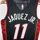 22-23 HEAT JAQUEZ JR. #11 Black Top Quality Hot Pressing NBA Jersey