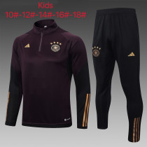23-24 Germany High Quality Kids Half Pull Tracksuit
