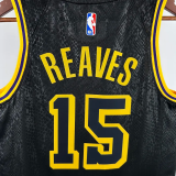 LAKERS REAVES #15 Black Top Quality Hot Pressing NBA Jersey