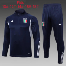 23-24 Italy High Quality Kids Half Pull Tracksuit