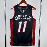 22-23 HEAT JAQUEZ JR. #11 Black Top Quality Hot Pressing NBA Jersey