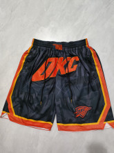 2024 Oklahoma City Thunder Embroidery Top Quality NBA Pants