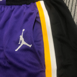 20-21 LAKERS Purple Top Quality NBA Pants (Trapeze Edition) 飞人版