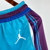 23-24 HORNETS Retro Blue Shorts Pants