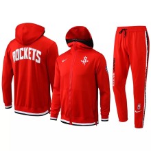 21-22 NBA Rockets Red Hoodie Jacket Tracksuit #H0086