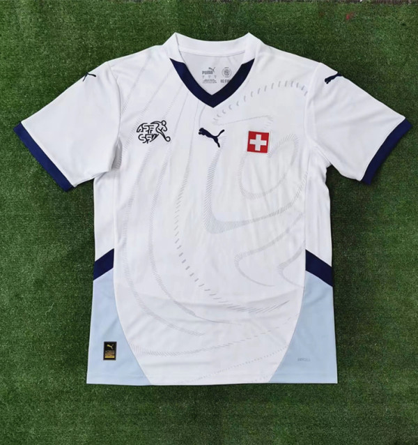 2024 Switzerland European Cup Away Fans Version Soccer Jersey