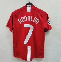 RONALDO 7 #2007-2008 Man Utd Home UCL Edition Retro Soccer Jersey (欧冠决赛版)