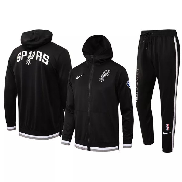 21-22 NBA SA Spurs Black Hoodie Jacket Tracksuit #H0083