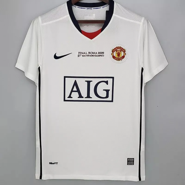 2008-2009 Man Utd Away Retro Soccer Jersey(带决赛字)