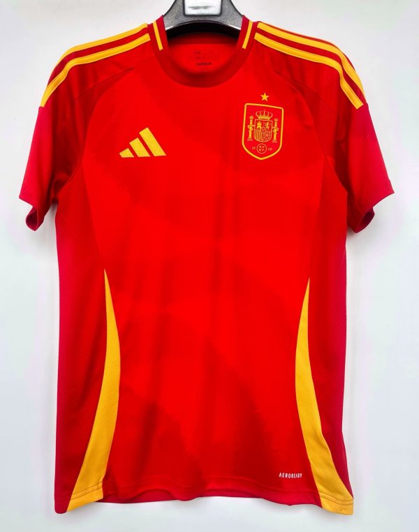 2024 Spain European Cup Home Fans Version Soccer Jersey