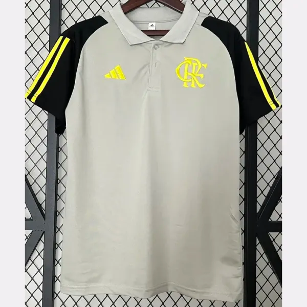 24-25 Flamengo Gray Polo Short Sleeve