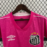23-24 Santos FC Pink Women Soccer Jersey