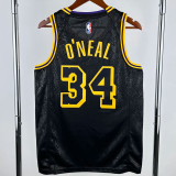 LAKERS O'NEAL #34 Black Top Quality Hot Pressing NBA Jersey