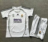 2006-2007 RMA Home Retro Kids Soccer Jersey