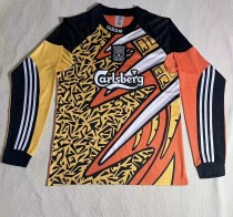 1995-1996 LIV Goalkeeper Long sleeves Retro Soccer Jersey